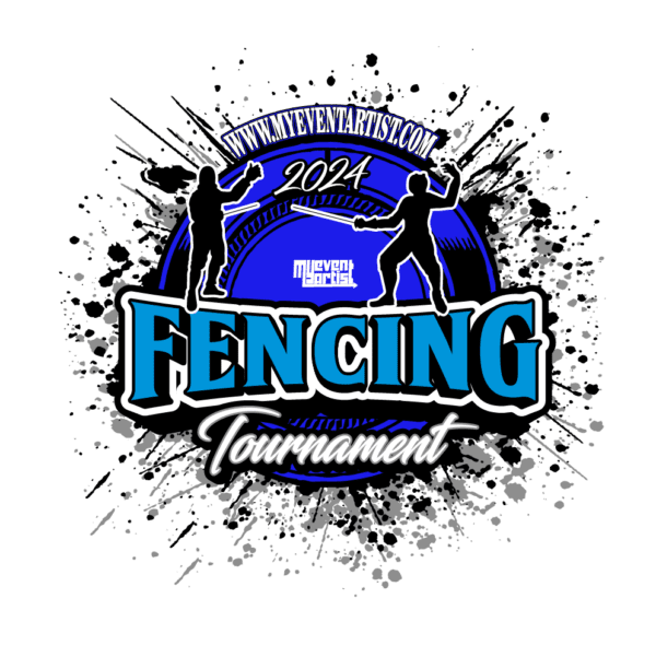 FENCING TOURNAMENT EVENT ADJUSTABLE VECTOR DESIGN5-01