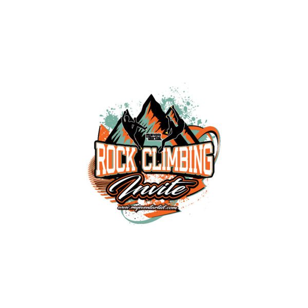 ROCK CLIMBING INVITE EVENT ADJUSTABLE VECTOR DESIGN4-01