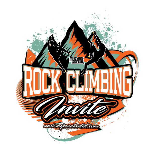 ROCK CLIMBING INVITE EVENT ADJUSTABLE VECTOR DESIGN4-01