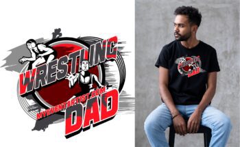 FREE PRINT DESIGN FOR WRESTLING DAD