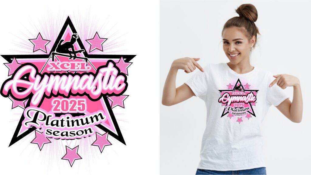 Gymnastic Invitational Event Print Ready Vector Design for T-Shirt