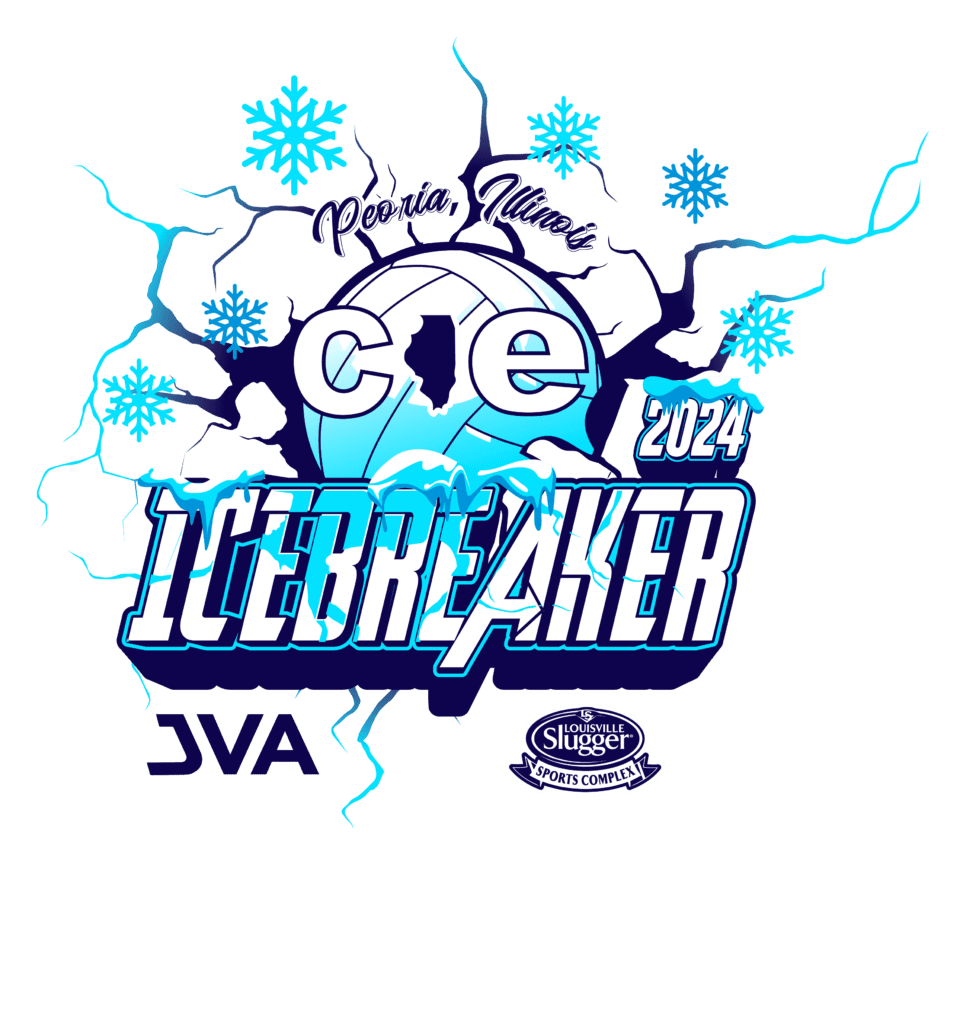 2024 CIE Icebreaker Volleyball Vector Logo Design for T-Shirt