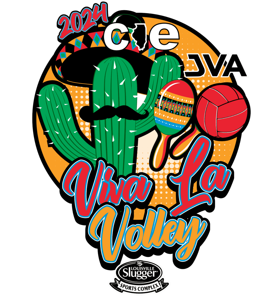 2024 CIE Viva La Volley Vector Logo Design for T-Shirt