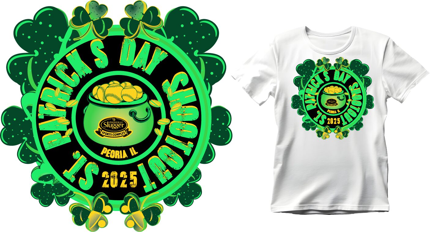 St. Patrick’s Day Shootout 2025 Vector Logo Design for T-Shirt