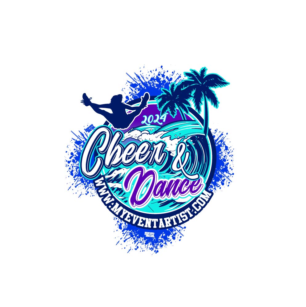 Vibrant Victory: Print-Ready Vector Design for Cheer and Dance Championships