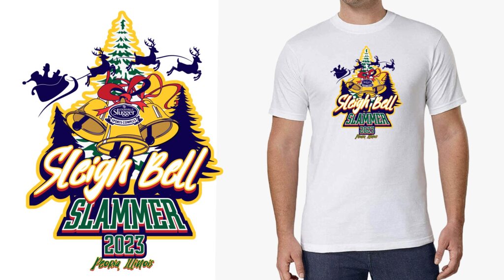 The Creative Evolution of the Sleigh Bell Slammer Softball Event Logo Design
