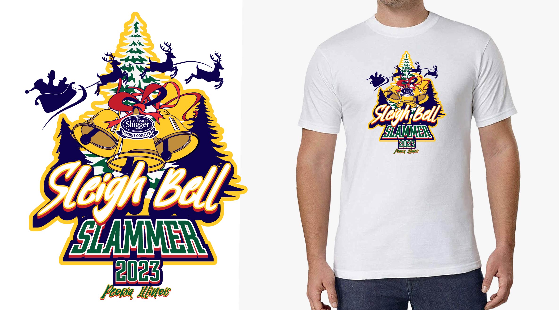 The Creative Evolution of the Sleigh Bell Slammer Softball Event Logo Design