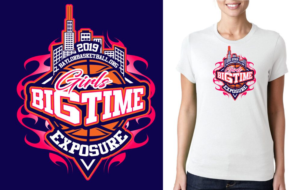 The Design Journey of the Girls Big Time Exposure Basketball Event 2019 Logo