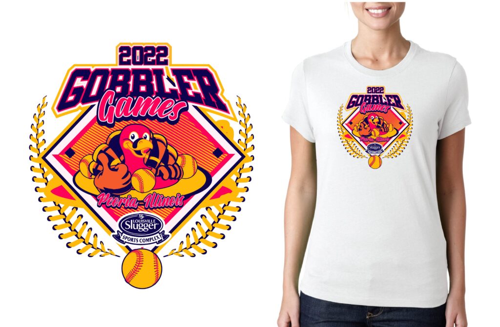 The Design Story Behind the Gobbler Games Thanksgiving Softball Event Logo