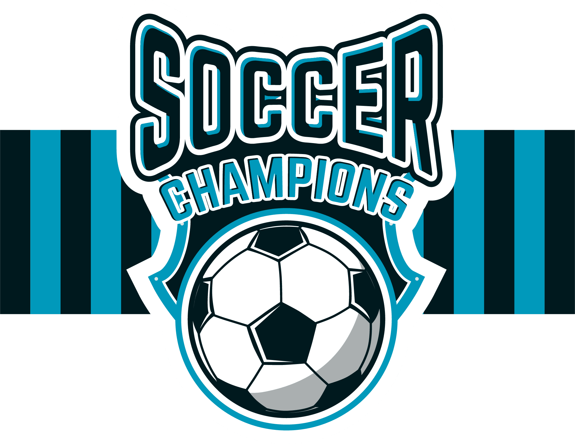 Striking Gold with the Soccer Champions Event Logo Design by MyEventArtist
