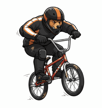 BMX BEAR MASCOT 1