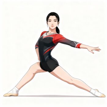 FEMALE GYMNAST FREE VECTOR DESIGN 2