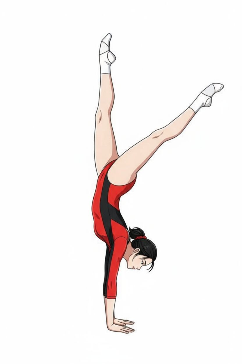 FEMALE GYMNAST FREE VECTOR DESIGN 11