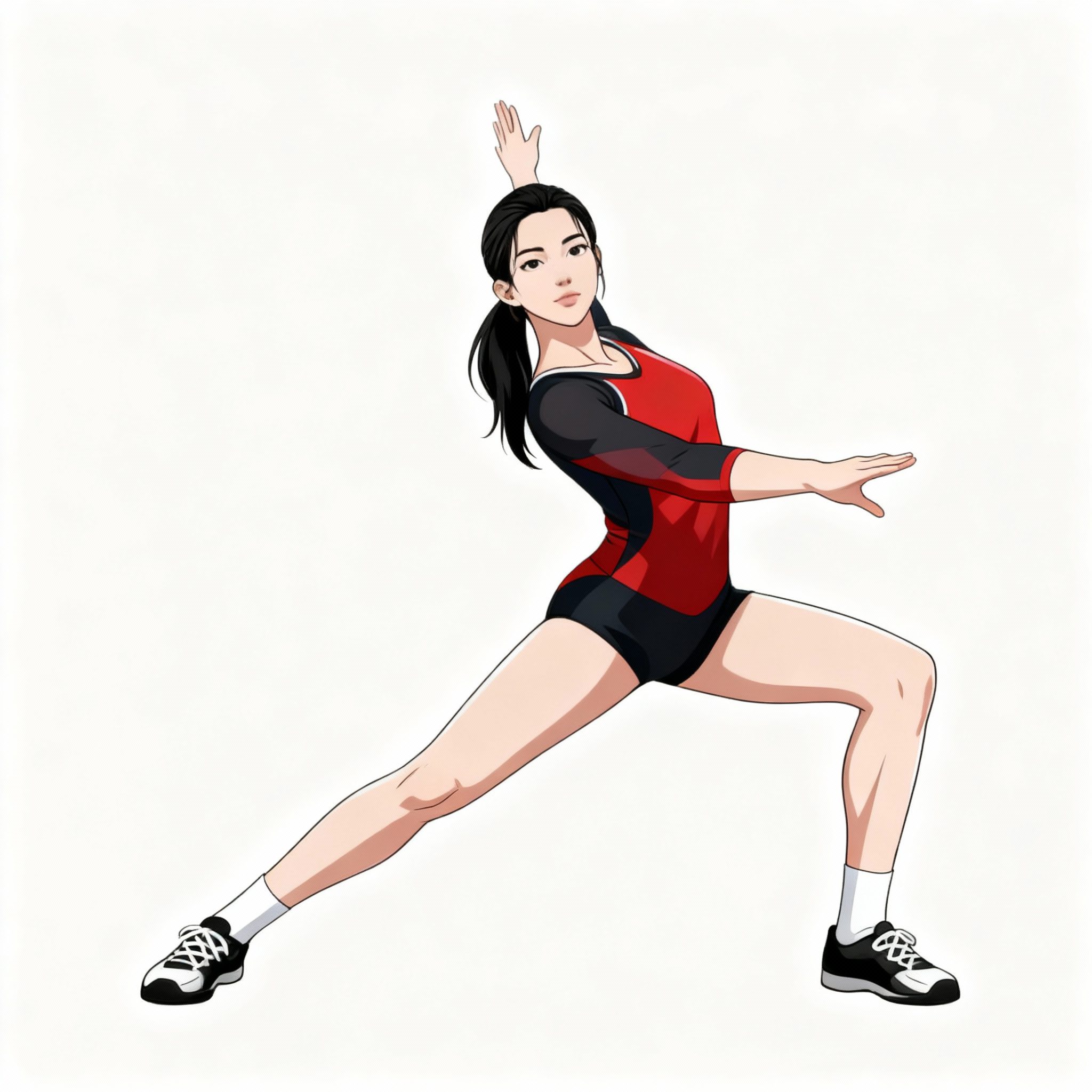FEMALE GYMNAST FREE VECTOR DESIGN 6