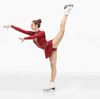 FEMALE ICE SKATER VECTOR DESIGN 3