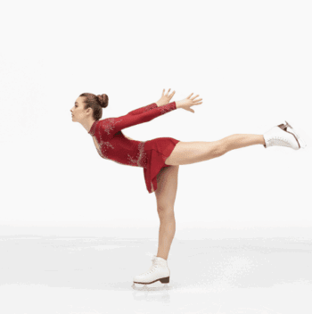 FEMALE ICE SKATER VECTOR DESIGN 4