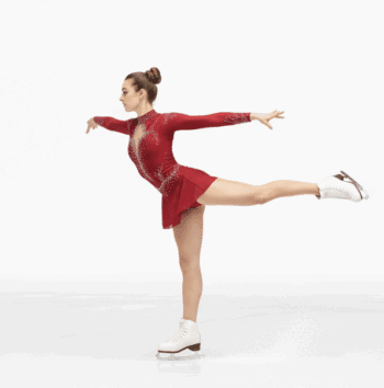 FEMALE ICE SKATER VECTOR DESIGN 6