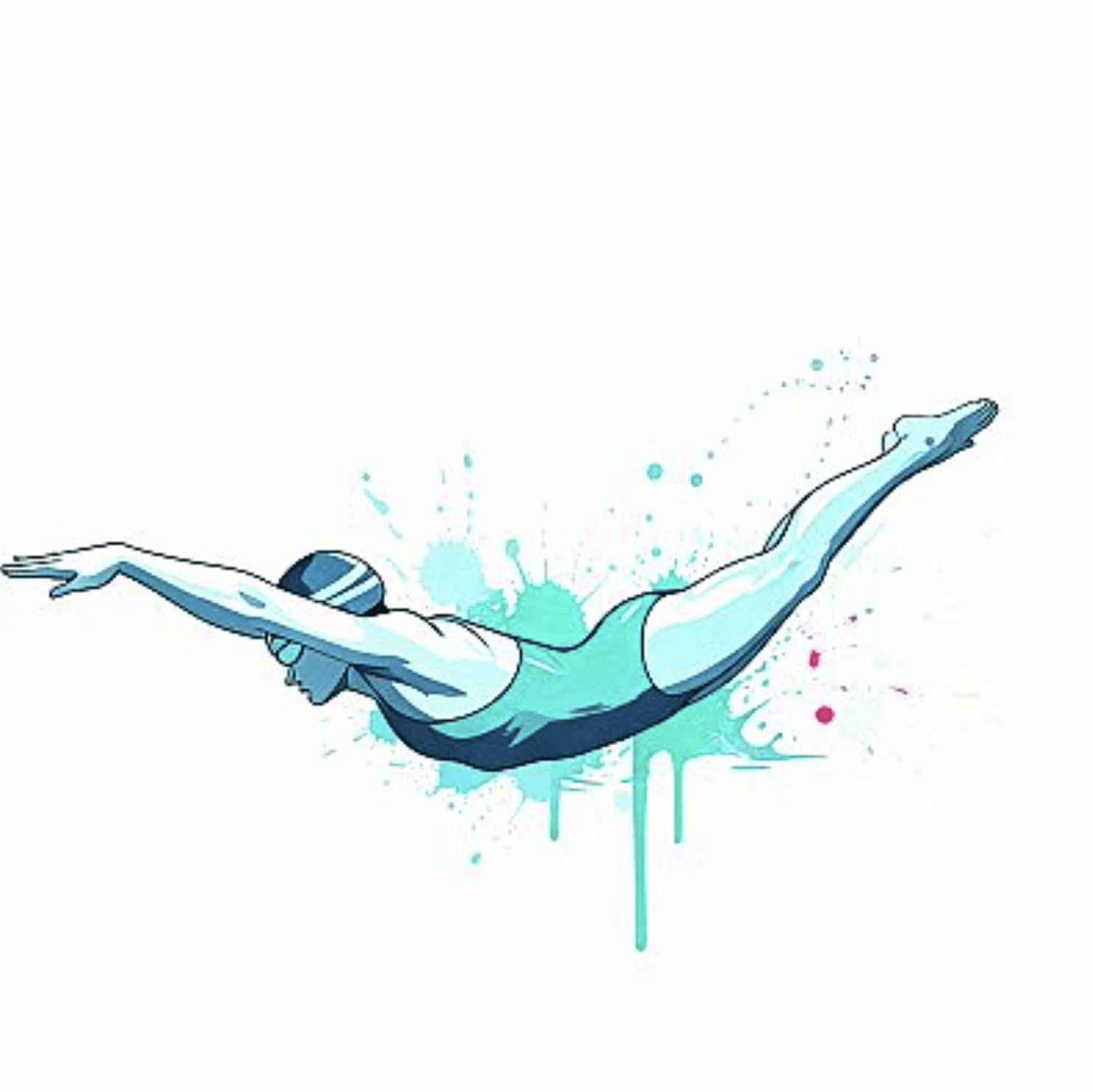 FEMALE SWIMMER VECTOR DESIGN 1