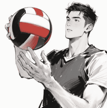 MALE VOLLEYBALL PLAYER VECTOR DESIGN 5
