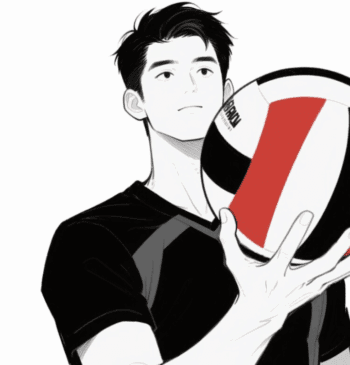 MALE VOLLEYBALL PLAYER VECTOR DESIGN 7