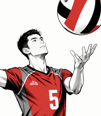 MALE VOLLEYBALL PLAYER VECTOR DESIGN 9