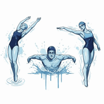 MALE and FEMALE SWIMMER VECTOR DESIGN 3