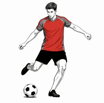 SOCCER PLAYER MALE FREE VECTOR DESIGN 6