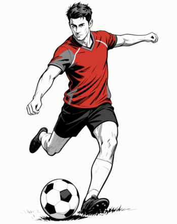 SOCCER PLAYER MALE FREE VECTOR DESIGN 12