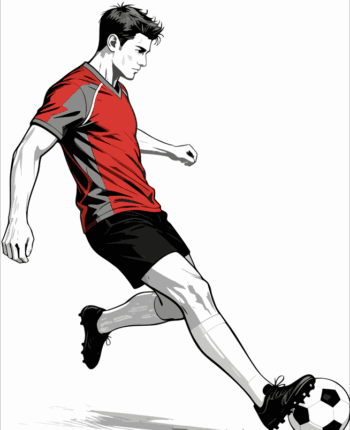 SOCCER PLAYER MALE FREE VECTOR DESIGN 10