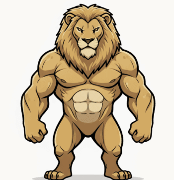STRONG LION MASCOT 2