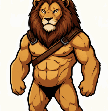 STRONG LION MASCOT