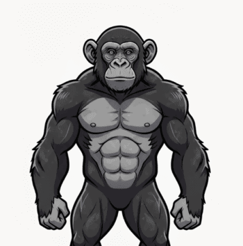 STRONG MONKEY MASCOT 2