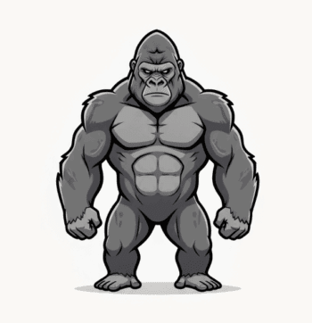 STRONG MONKEY MASCOT