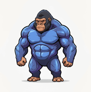 STRONG MONKEY MASCOT 4