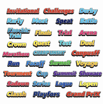 TITLES FOR SPORT EVENTS VECTOR FORMAT 4