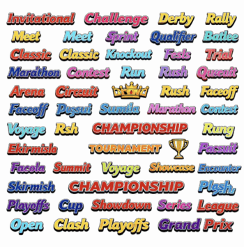 TITLES FOR SPORT EVENTS VECTOR FORMAT 9