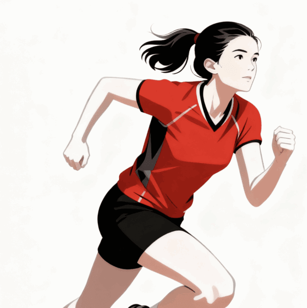 TRACK AND FIELD FEMALE VECTOR DESIGN 3