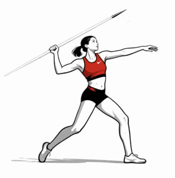 TRACK AND FIELD FEMALE VECTOR DESIGN 9