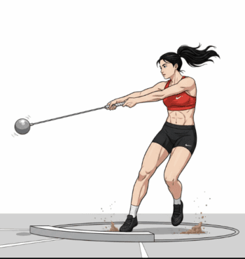 TRACK AND FIELD FEMALE VECTOR DESIGN 15