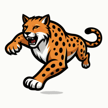 LEOPARD FREE VECTOR MASCOT EVENT DESIGN
