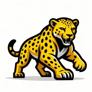 LEOPARD FREE VECTOR MASCOT EVENT DESIGN