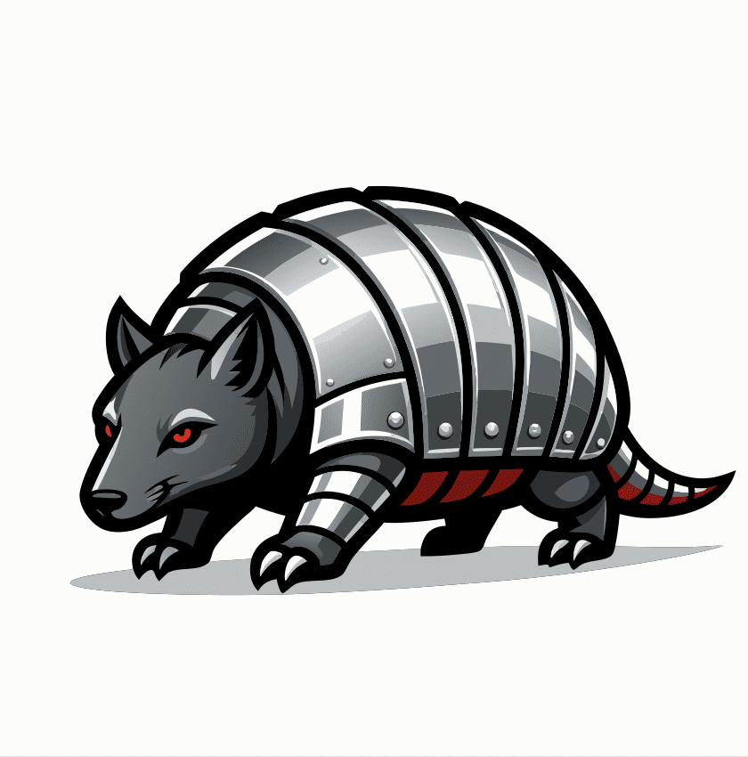 ARMADILLO FREE VECTOR MASCOT EVENT DESIGN