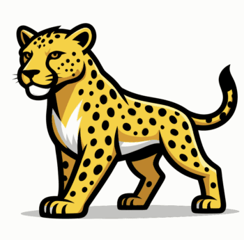 LEOPARD FREE VECTOR MASCOT EVENT DESIGN