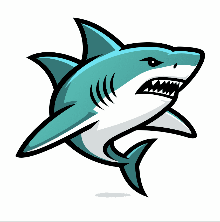 SHARK FREE VECTOR MASCOT EVENT DESIGN