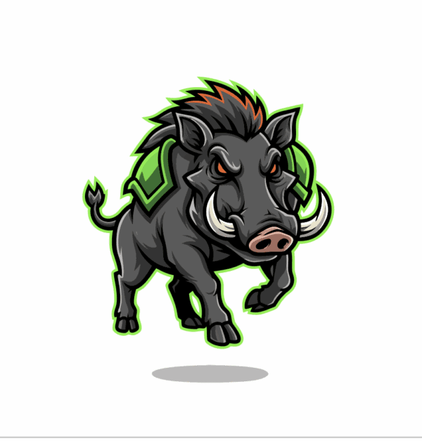 WILD BOAR FREE VECTOR MASCOT EVENT DESIGN