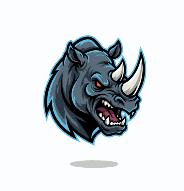 RHINOCEROS FREE VECTOR MASCOT EVENT DESIGN