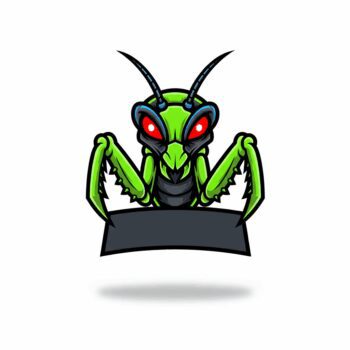 PRAYING MANTIS FREE VECTOR DESIGN MASCOT EVENT DESIGN
