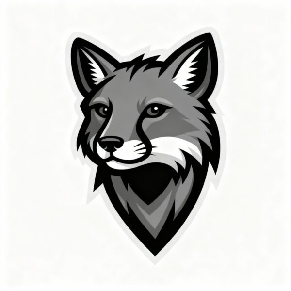 GREY FOX FREE VECTOR MASCOT EVENT DESIGN