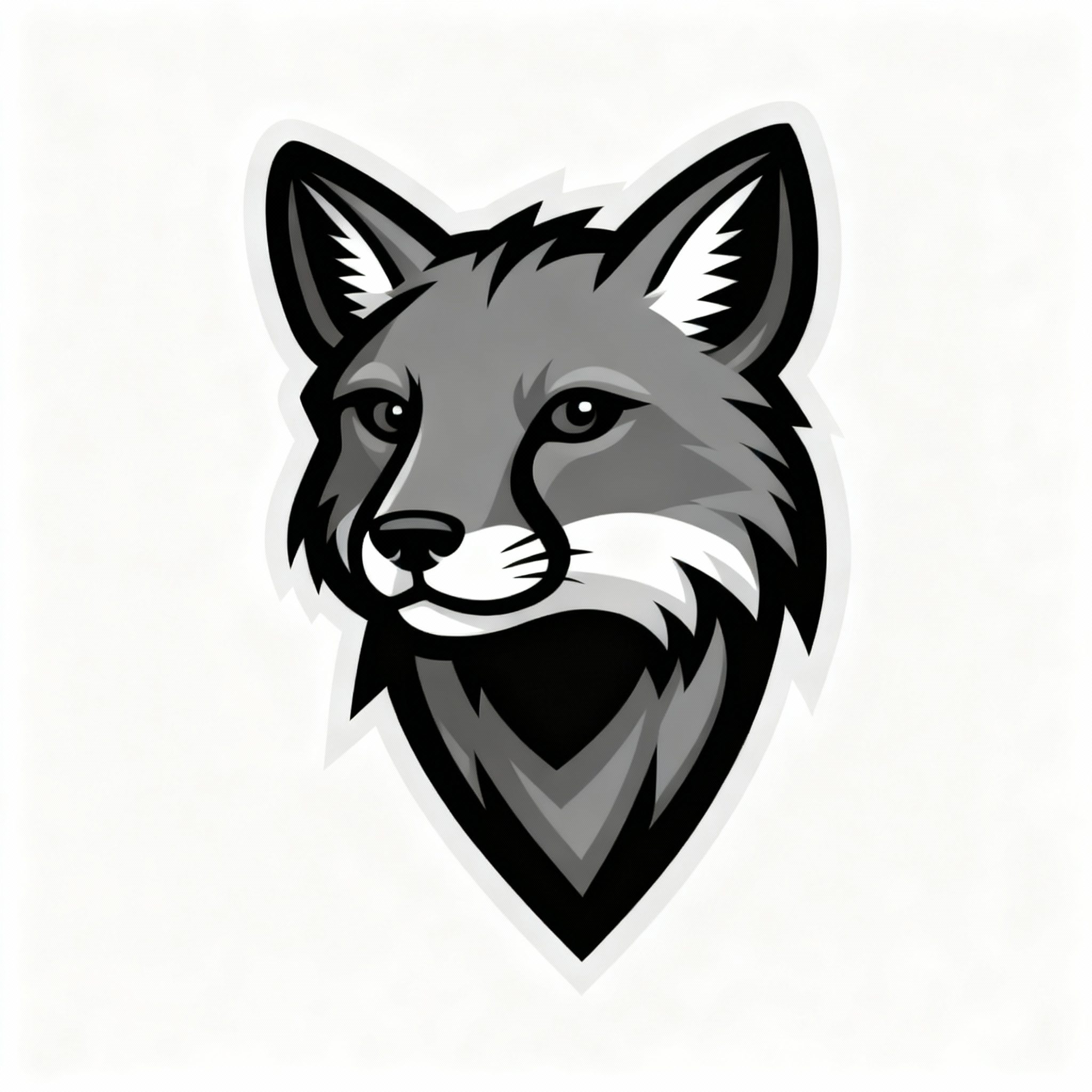 GREY FOX FREE VECTOR MASCOT EVENT DESIGN