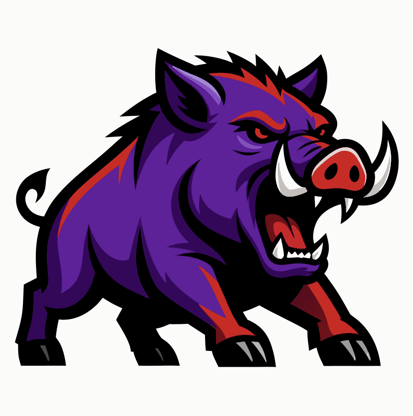WILD HOG FREE VECTOR MASCOT EVENT DESIGN